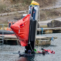 Personal Survival Techniques at South West Maritime Academy.